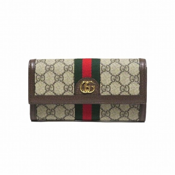 GUCCI Accessories - GUCCI Sherry Line Ophidia GG Continental 523153 Long Wallet Bi-fold for Women